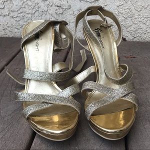 Gold Sparkly Heels